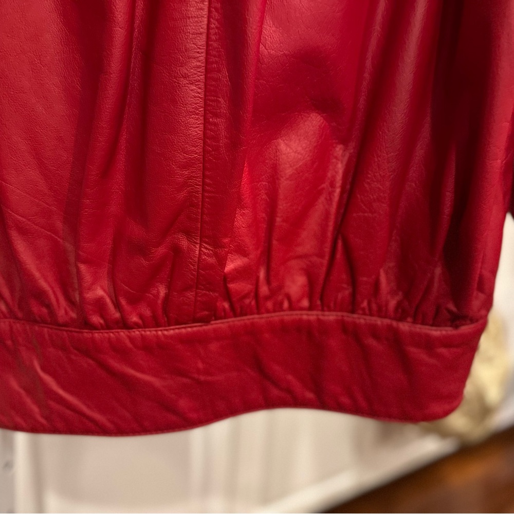 Red Leather Jacket - Picture 6 of 11